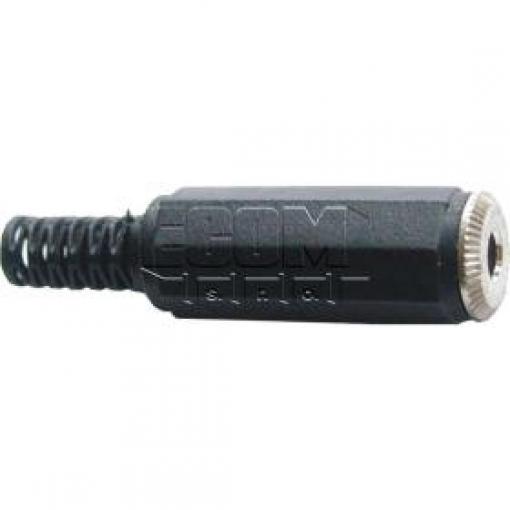 Jack zásuvka 3,5 mm stereo GT1-2007B, plastový kryt