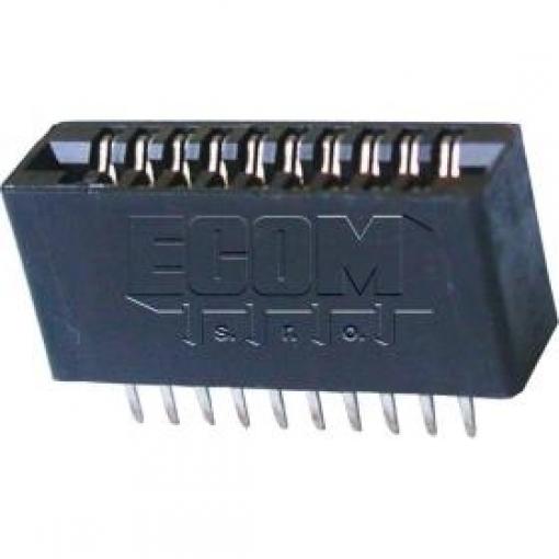 Zásuvka řadová 2×31 kontaktů, rozteč 1,5 mm, vývody rovné