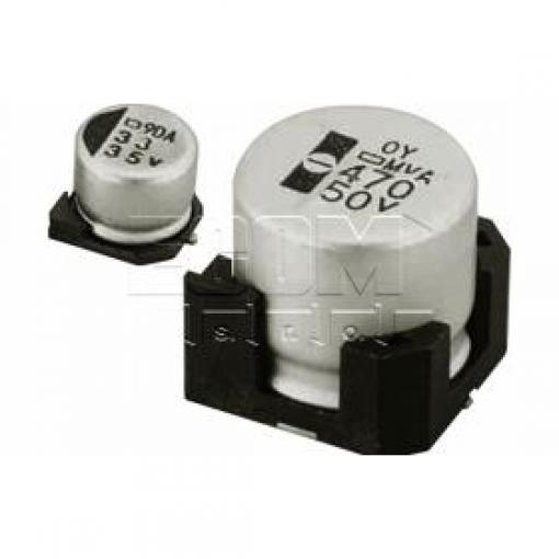 Elektrolytický kondenzátor 22 µF / 16 V SMD, teplota -40 až +85 °C