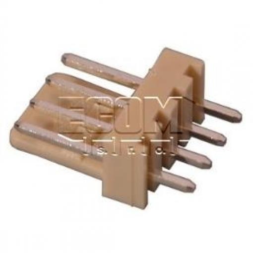 Jednořadá vidlice W2600-04PSYTC0R, 4 vývody, rozteč 2,54 mm