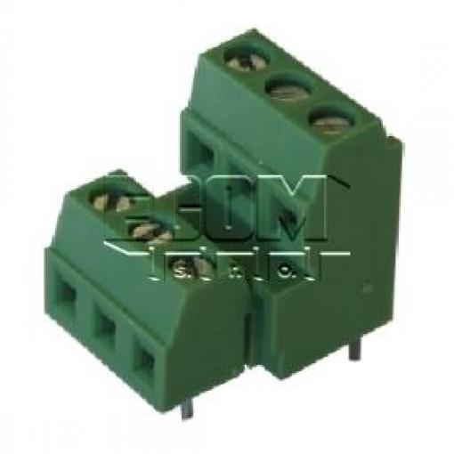 Svorkovnice šroubovací DG381B-3.81-06P-14-00A(H), 2×3 póly, 130 V
