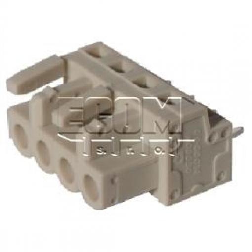 Svorkovnicová zásuvka 8EDGD-5.00-04P-11-01A(H), 4 póly, 320 V / 20 A