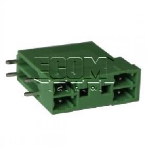 Vidlice 15EDGRH-3.50-04P-14-00A(H), 250 V / 7 A, 90°, zelená