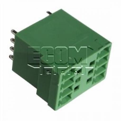 Vidlice 15EDGVH-3.50-08P-14-00A(H), 250 V / 7 A, 180°, zelená
