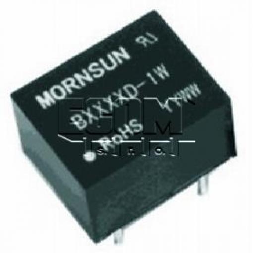 DC/DC měnič B1205D-1W, 12 V → 5 V / 200 mA, izolovaný, DIP-8
