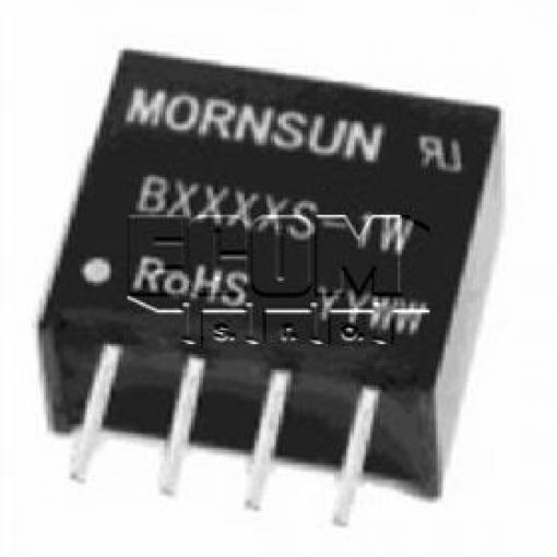 DC/DC měnič B1215S-1W, 12 V na 15 V, 1 W, izolovaný, SIP4