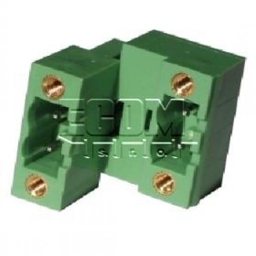 Vidlice 2EDGVTM-5.00-04P-14-00A(H), 180°, 2×2 póly, 320 V / 10 A