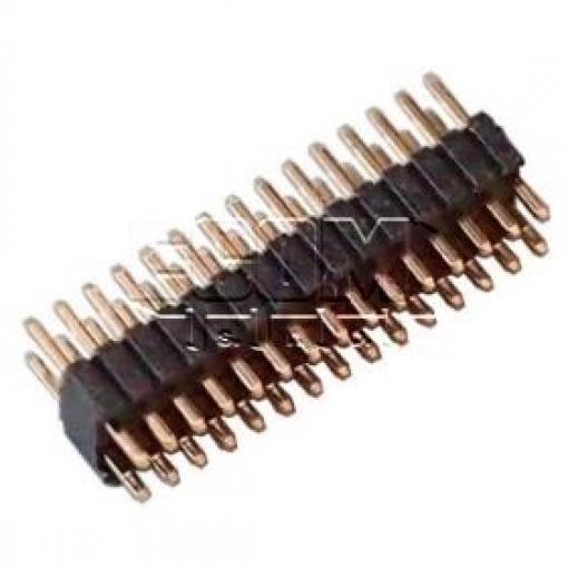 Kolíková lišta HSU C1270-30BSGAS0R, 2×15 kontaktů, Au, rozteč 1,27 mm