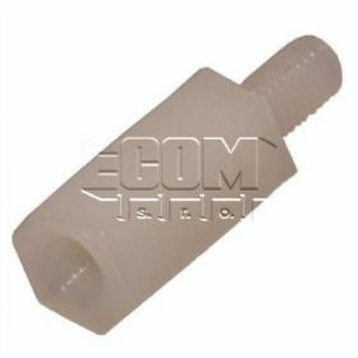 Distanční sloupek TP2-10, závit M2, plast PA66, 10 mm