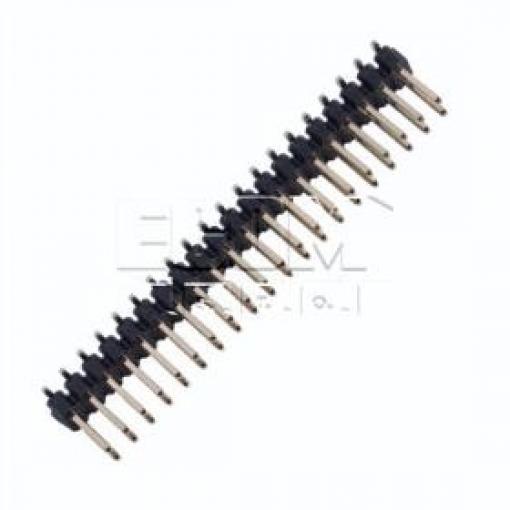 Kolíková lišta HSU 2×20, rozteč 2,54 mm, SMD