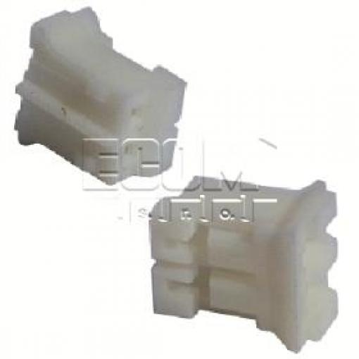 Pouzdro konektoru H2003-02PSW000R, zásuvka 1×2, RM 2 mm, bílé