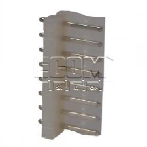 Vidlice řadová 1×4 WAF2400-04, přímá, rozteč 3,96 mm, bílá