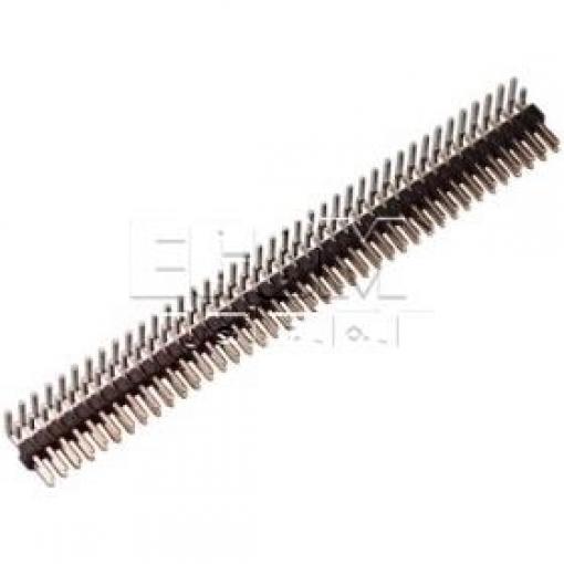 Kolíková lišta lámací DS1025-06-2×40P8BR1-B, 2×40 pinů, 90°