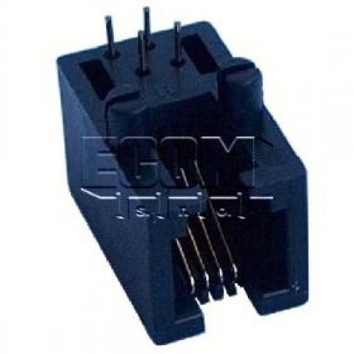 Telefonní zásuvka DS1132-01-S40BX, 4P4C (RJ10), 90°