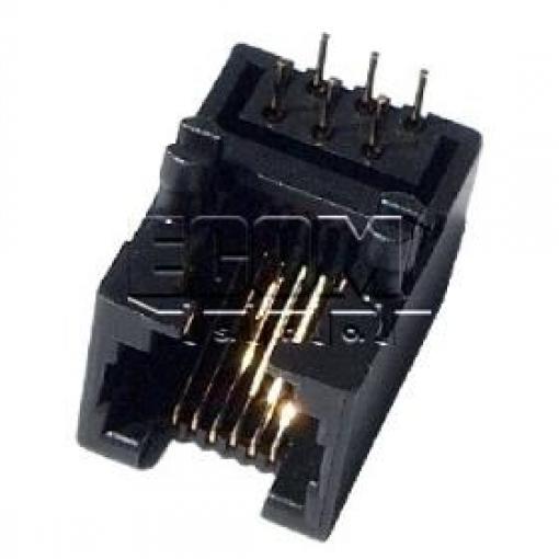 Telefonní zásuvka DS1133-03-S60BX, 6P6C (RJ12), 90°