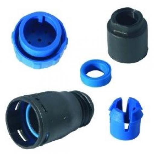 Kruhový konektor PX0410-06P-4550, 6 pinů, 5 A / 125 V, IP68