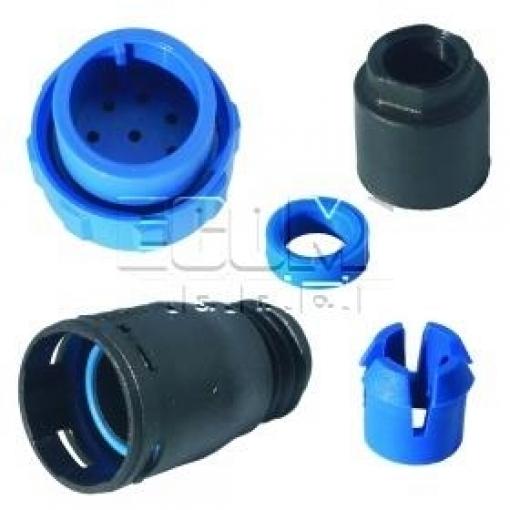 Kruhový konektor PX0410-08P-6065, 8 pinů, 5 A / 125 V, IP68