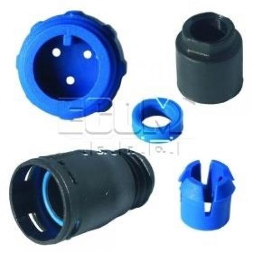 Kruhový konektor vidlice PX0411-03P-5560, 3 piny, 8 A, 250 V, IP68