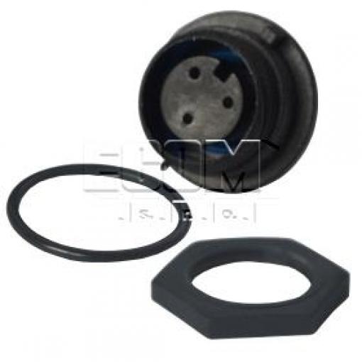 Průmyslová kruhová zásuvka PX0412/03S, 3 piny, 8 A, 250 V, IP68