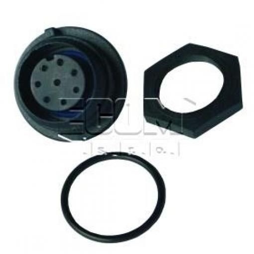 Kruhová průmyslová zásuvka PX0412-08S, 8 pinů, 5 A / 125 V, IP68