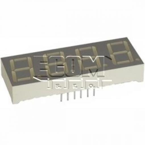 LED displej 4× 7segmentový FYQ-2841BUG-21, 7 mm, zelený
