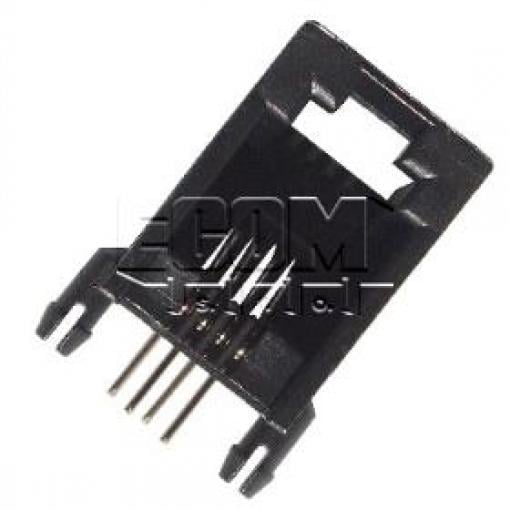 Telefonní zásuvka DS1132-S40BPX, 4P4C (RJ10), 90°