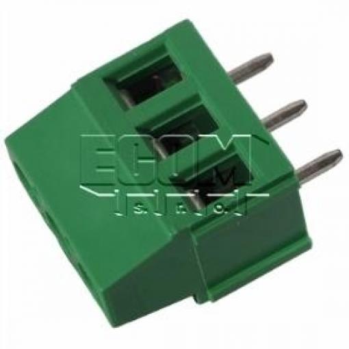 Svorkovnice MV253/5,08 zelená, 3 póly, 250 V / 15 A, rozteč 5,08 mm