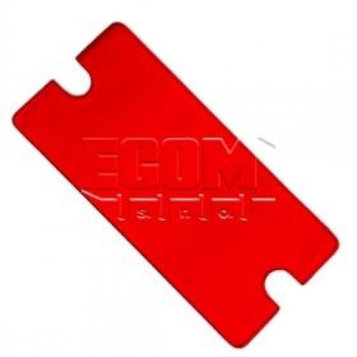 Filtrační sklo FS1950AC-RT, červené, 62 × 25 × 1,8 mm