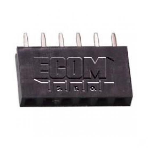 Dutinková lišta DS1023-1×6SF11, 1řadá, 6 kontaktů, Au, 2,54 mm