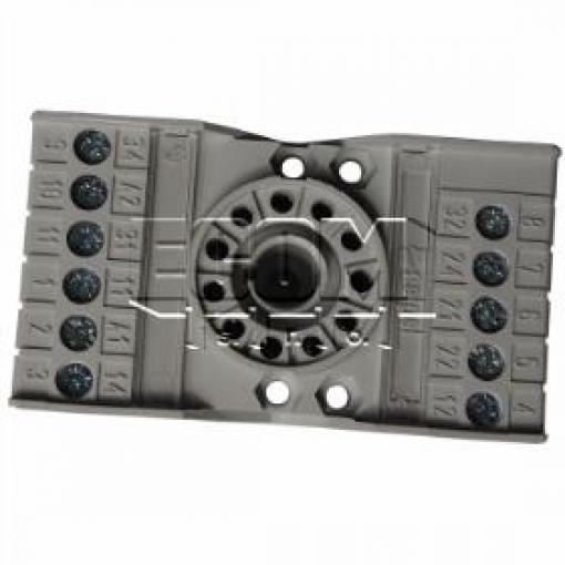 Patice relé PZ11 pro R15-kontakty, 250 V AC / 10 A, DIN lišta