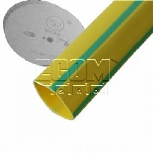 Smršťovací bužírka W-1-HL 12,0 mm, 2:1, 125 °C, žluto-zelená