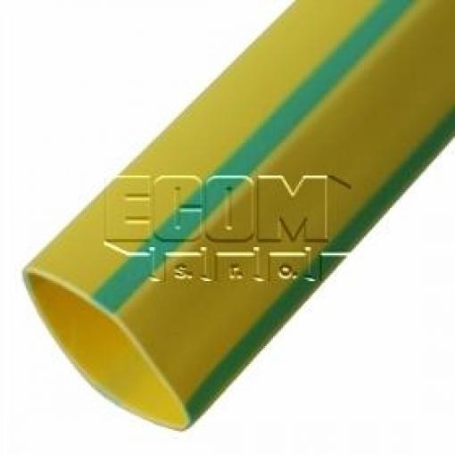 Smršťovací bužírka W-1-HL 12,0 mm, 2:1, 125 °C, žluto-zelená, 1 m