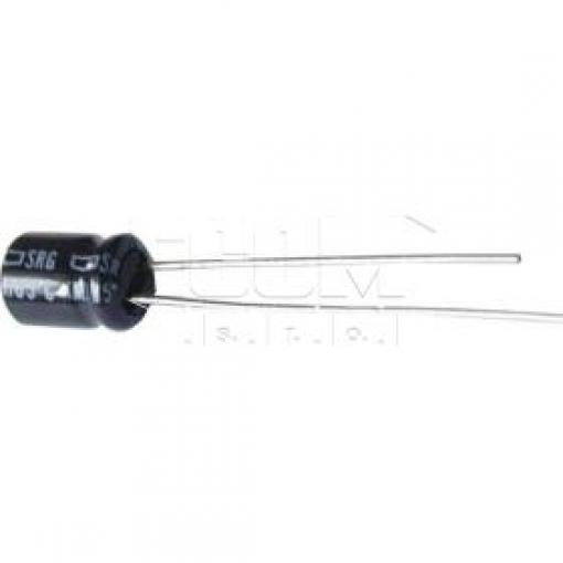 Elektrolytický kondenzátor radiální 47 µF / 25 V, RM 2 mm, 5×9 mm