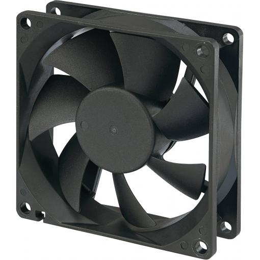 Conrad Components RD8025B12M axiální ventilátor, 12 V/DC, 51 m³/h, (d x š x v) 80 x 80 x 25 mm, 189135