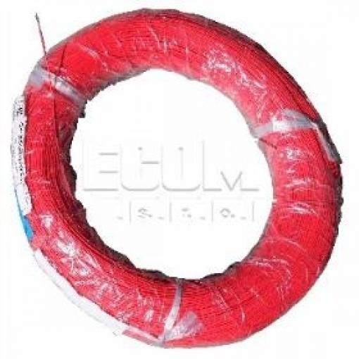 Lanko Cu 22 AWG, izolace FRPE, červené, 300 V, 125 °C, 610 m