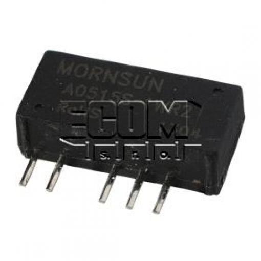 DC/DC měnič A0515S-2WR2, ±15 V / 67 mA, izolovaný, SIP7