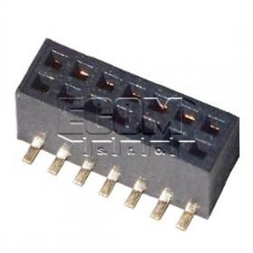 Dutinková lišta C4828-14BDGHNTR, 2×7, rozteč 1,27 mm, SMD