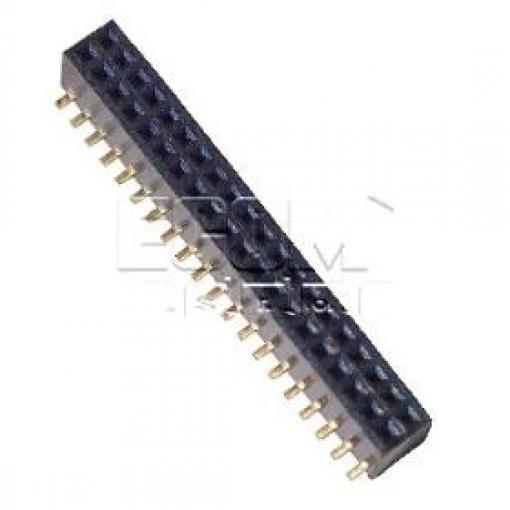Dutinková lišta C4828-40BDGHNTR, 2×20, rozteč 1,27 mm, SMD