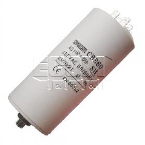 Motorový kondenzátor CBB60E 2,5 µF, 450 V AC, 30 × 57 mm