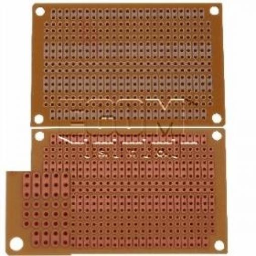 Plošný spoj jednostranný PC-4, 47 × 72 mm, RM 2,54 mm