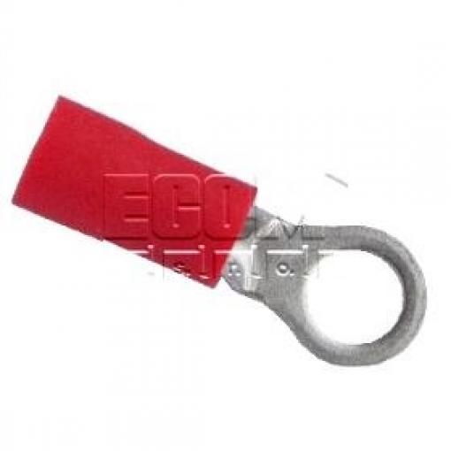 Kabelové očko RVS1-4, izolované, 0,5–1,5 mm², červené