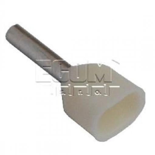 Trubičková koncovka TE0508, 0,5 mm², 8 mm, bílá