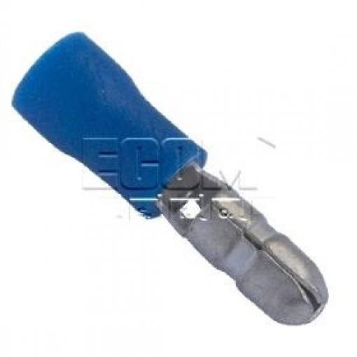 Kruhový faston MPV2-156, kolík 4 mm, 1,5–2,5 mm², modrý