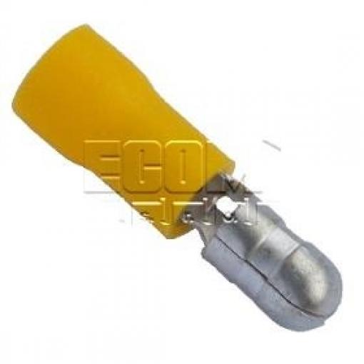 Kruhový faston MPV5-195, kolík 5 mm, 4–6 mm², žlutý