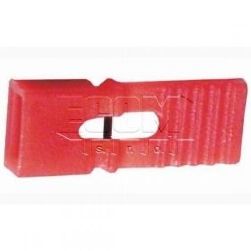 Zkratovací propojka DAG-7, rozteč 2,54 mm, červená