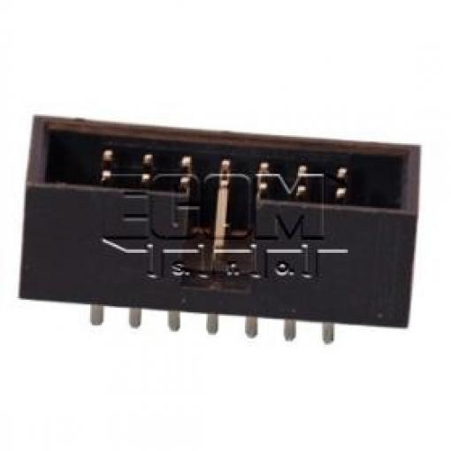 Vidlice krytá dvouřadá C3510-14SPGB00R, 2×7, Au, 2,54 mm