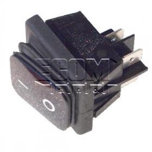 Kolébkový vypínač 2pól B442MASK-SW, 250 V / 16 A, IP65, černý