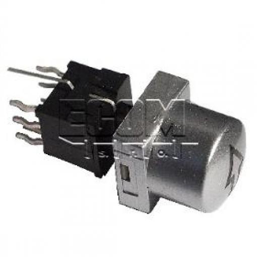 Tlačítko přepínací PB61302BL-3-107, 30 V DC / 0,1 A, LED zelená