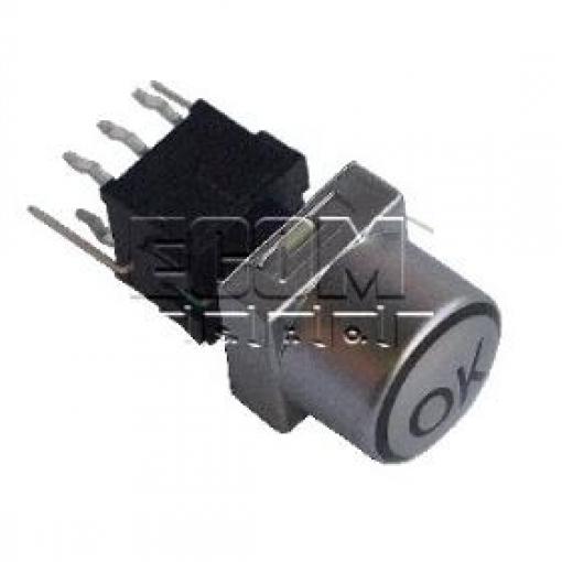 Tlačítko přepínací PB61302BL-3-108, 30 V DC / 0,1 A, LED zelená
