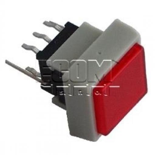 Tlačítko přepínací PB6133FAL-1, 2pol, 30 V DC / 0,1 A, s LED
